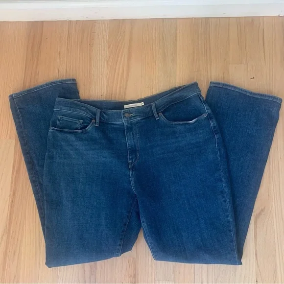 LEVI’S Classic Bootcut Jeans Stretch Mid-Rise Blue Denim Size 34 - Picture 12 of 16